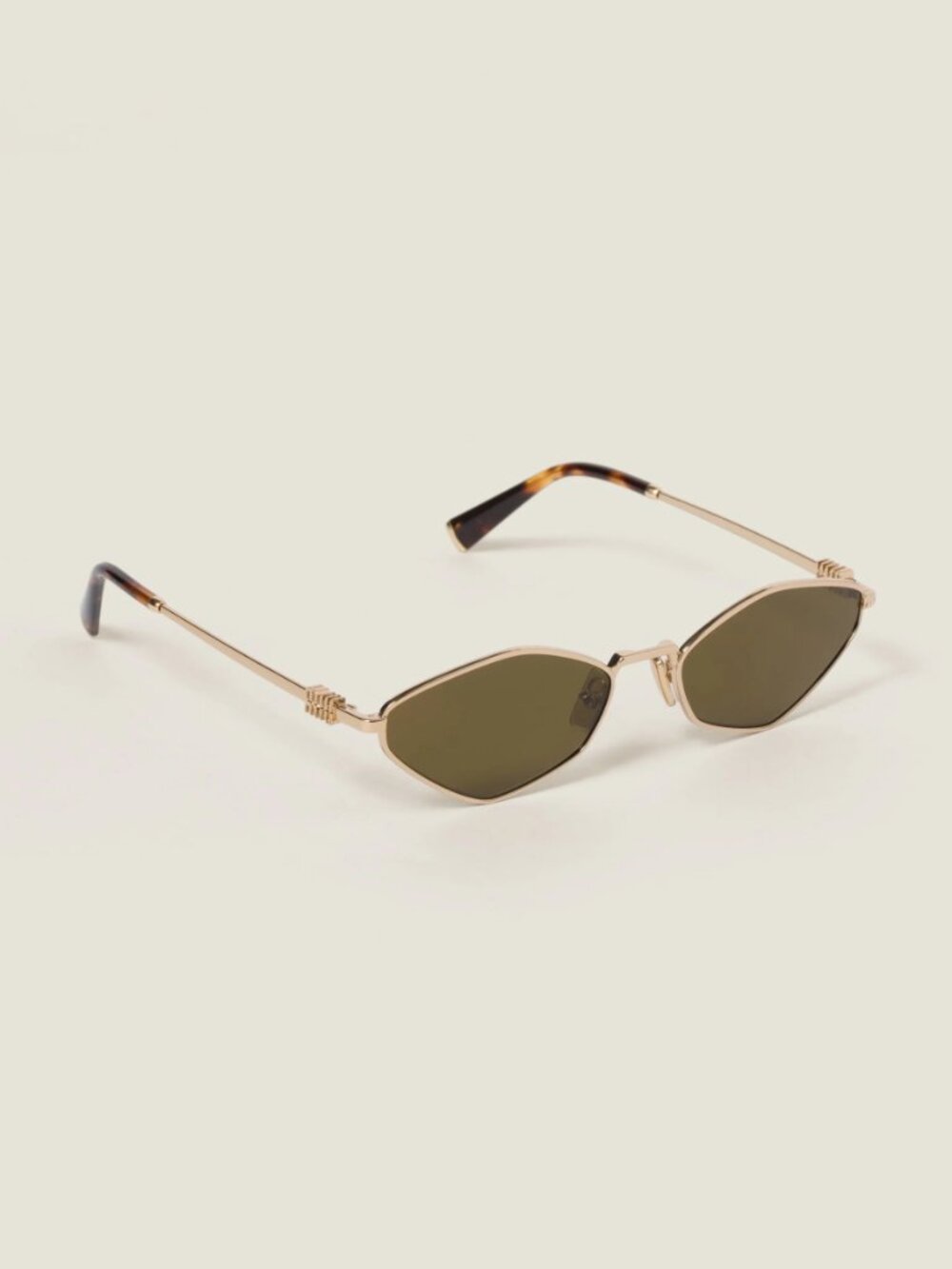 NEW MIU MIU SUNGLASSES MU56ZS 5AK09Z WOMEN SMU 56Z 5AK09Z GOLD MU 56ZS EYEWEAR - Picture 3 of 7